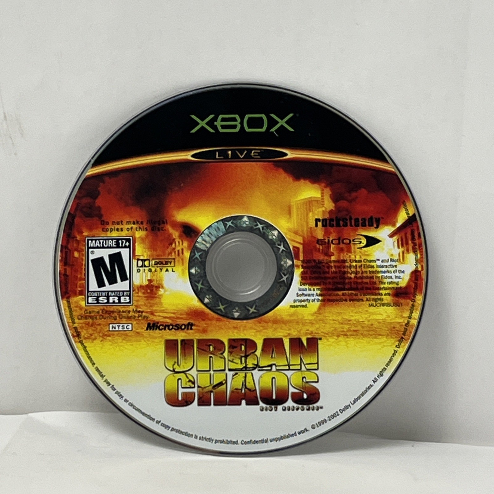 Urban Chaos: Riot Response (Microsoft Xbox, 2006) Tested - Works