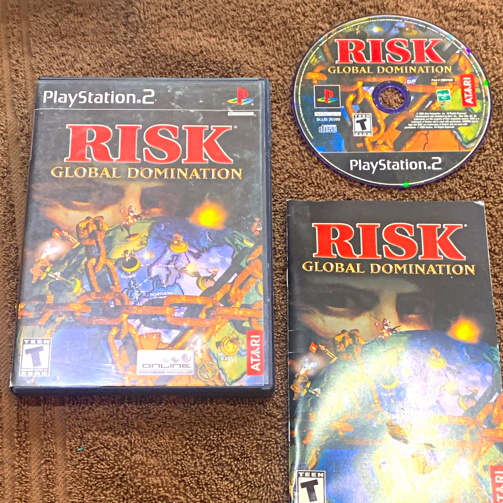Atari Risk: Global Domination PlayStation 2 PS2 NTSC-U/C Strategy w/ Manual