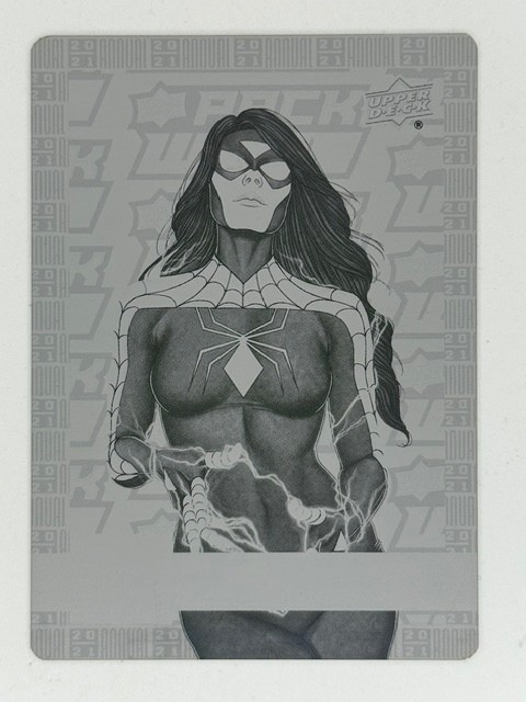 2020-21 Upper Deck Marvel Annual Spider-Woman Black Printing Plate