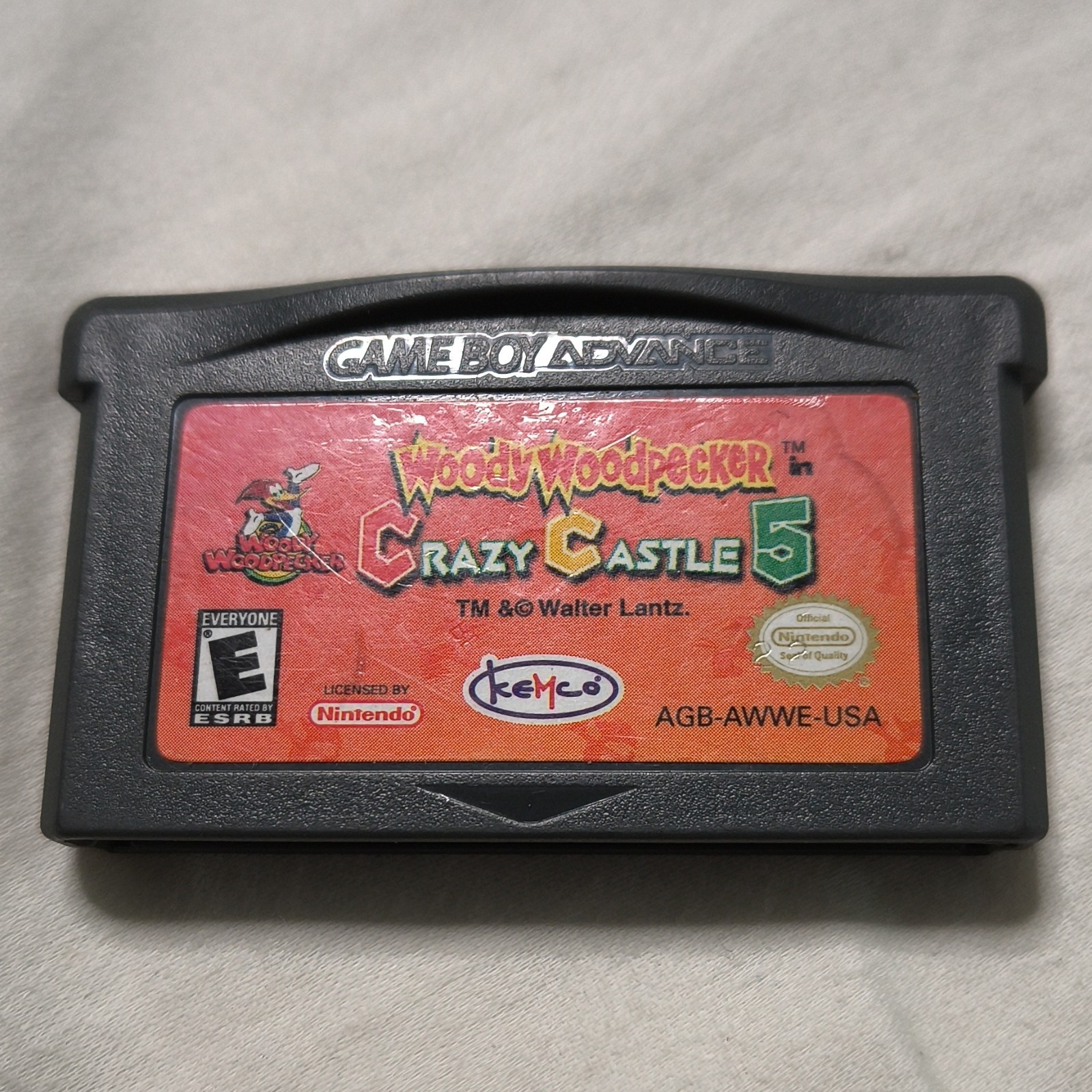 Kemco Woody Woodpecker Crazy Castle 5 Nintendo Game Boy Advance E NTSC-U/C