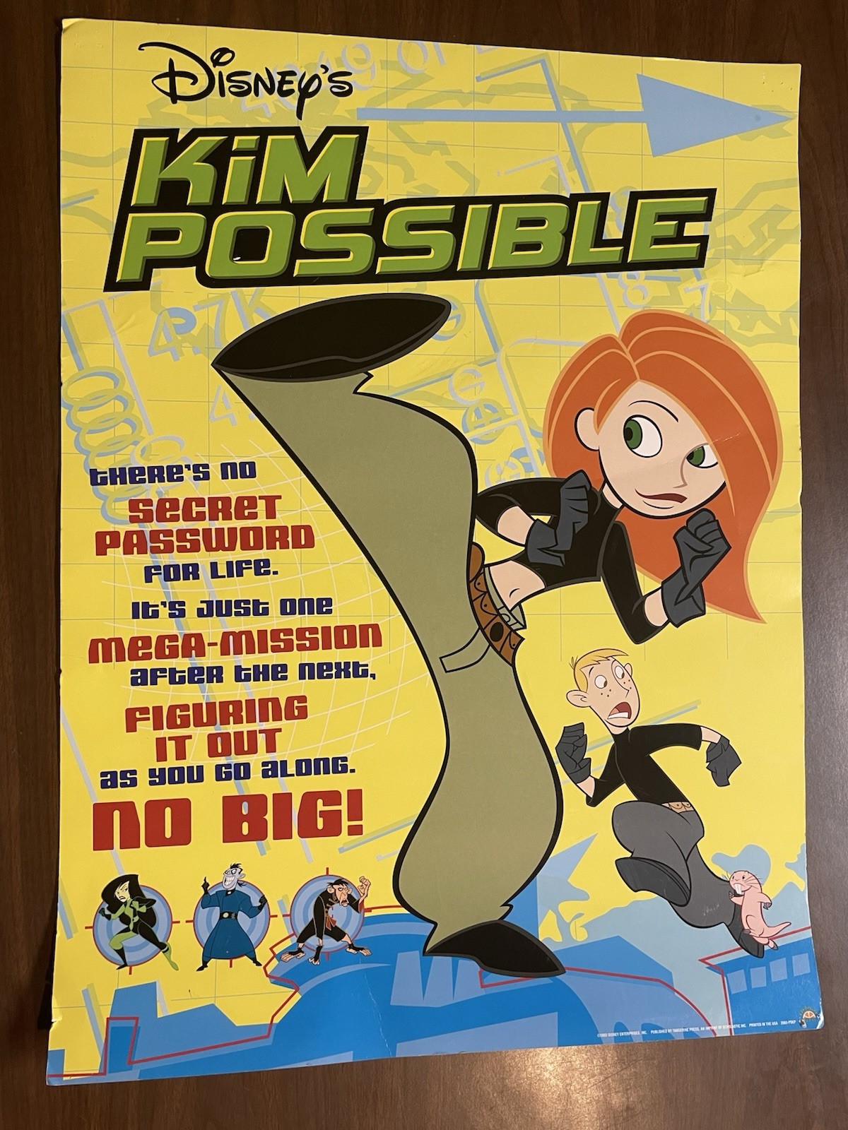 2003 Disney Kim Possible 18x24 Poster Tangerine Press