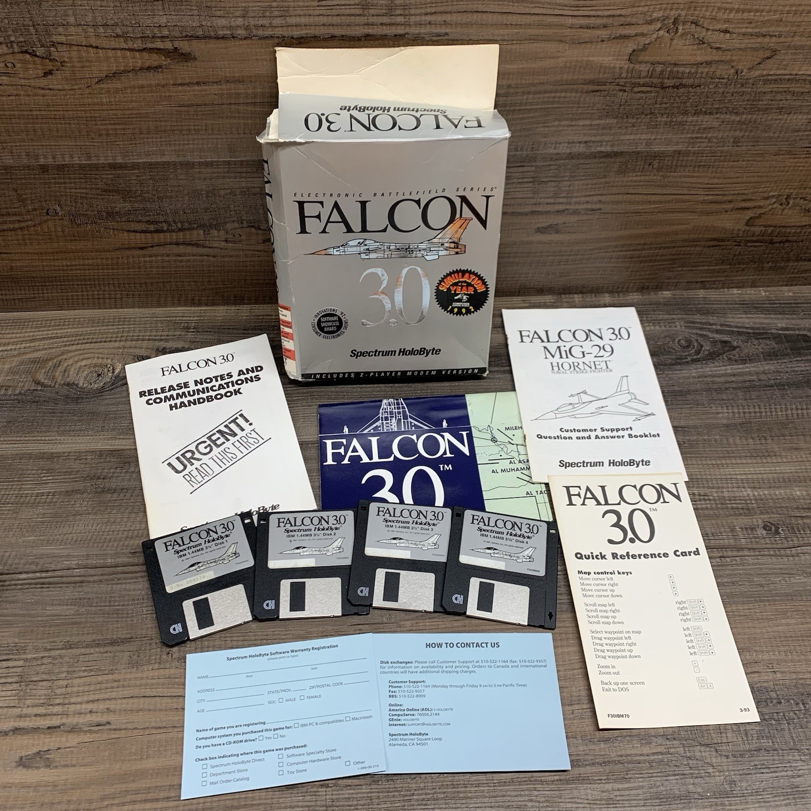 Falcon 3.0 1991 Spectrum Holobyte 3.5