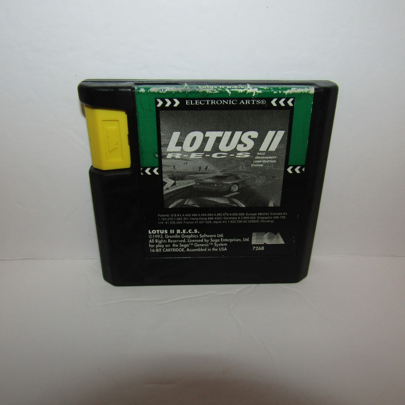Lotus II 2 Sega Genesis Video Game Cartridge Only Tested and Working