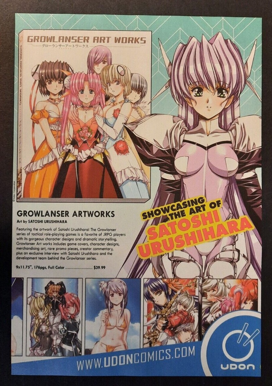 GROWLANSER ARTWORKS Art Book Manga Pop Art ~ Magazine PRINT AD
