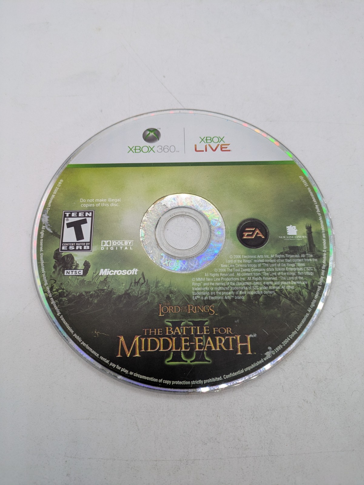 Lord of the Rings: The Battle for Middle-earth II 2 Xbox 360 Tested Working
