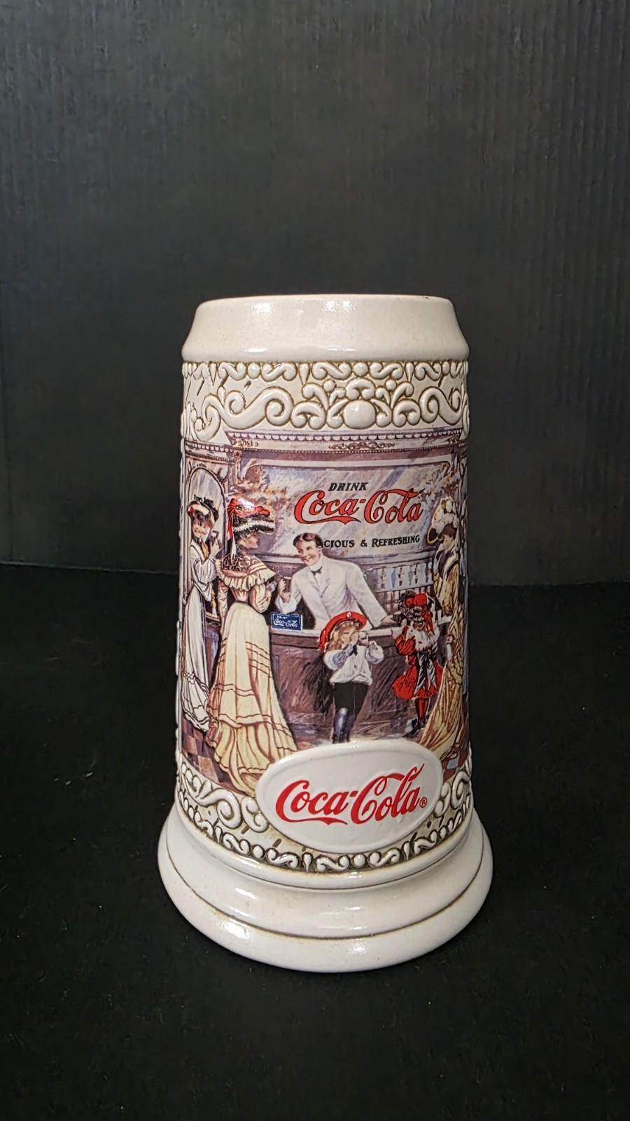 Coca Cola Stein 1994 Coca-Cola Logo Numbered Ceramic Vintage 7 Inch