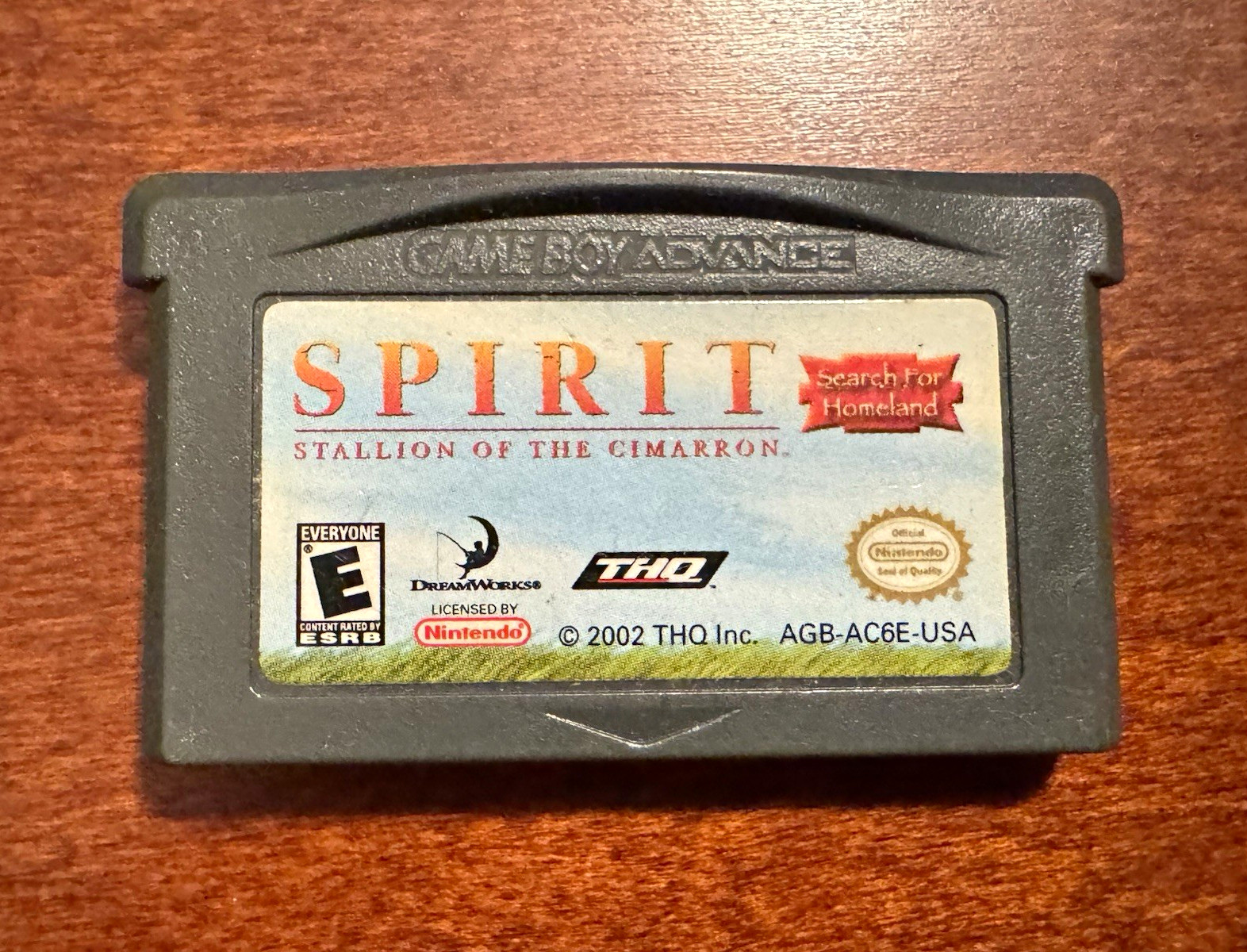 THQ Spirit: Stallion of the Cimarron Search for Homeland GBA E 2002 NTSC