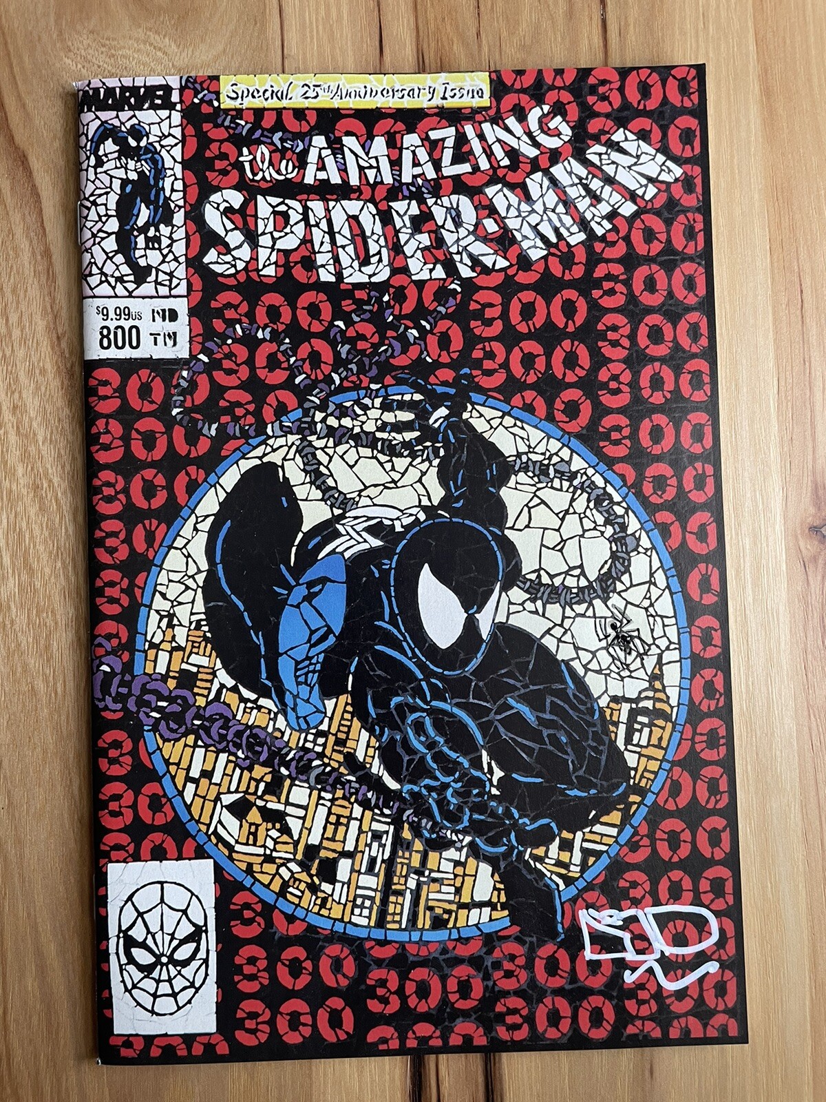 Amazing Spiderman #800 Shattered Variant Mcfarlane ASM 300 Signed COA