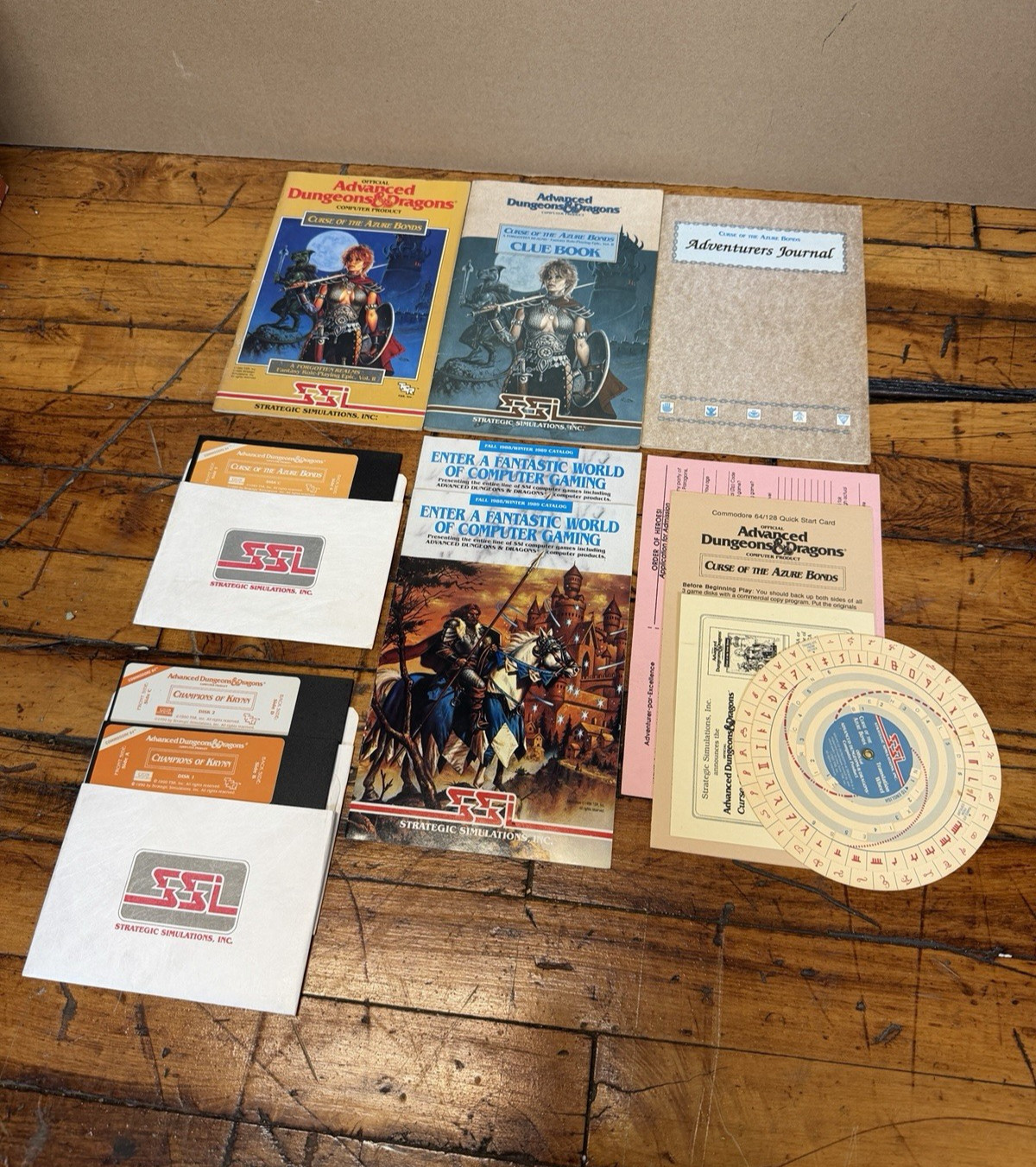 Advanced Dungeons & Dragons Curse of the Azure Bonds Champions of Krynn Lot