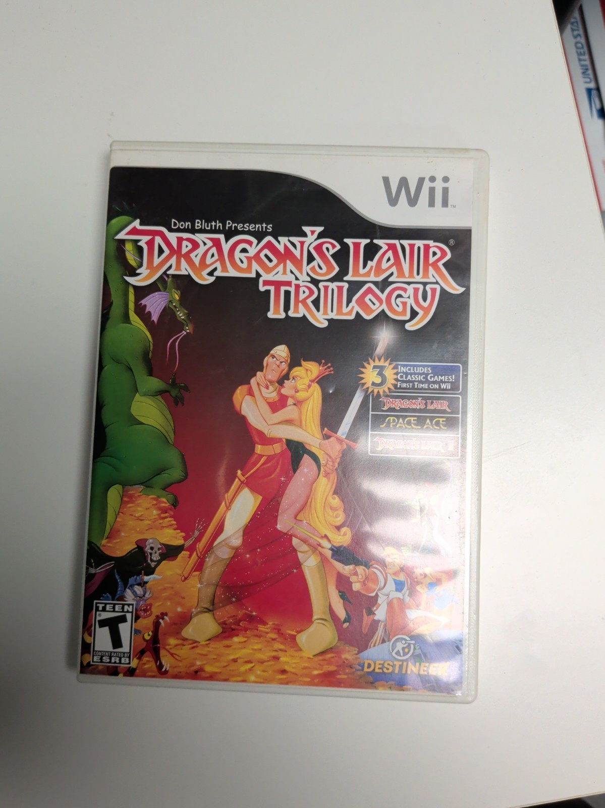 Dragon\'s Lair Trilogy (Nintendo Wii, 2010) Complete 