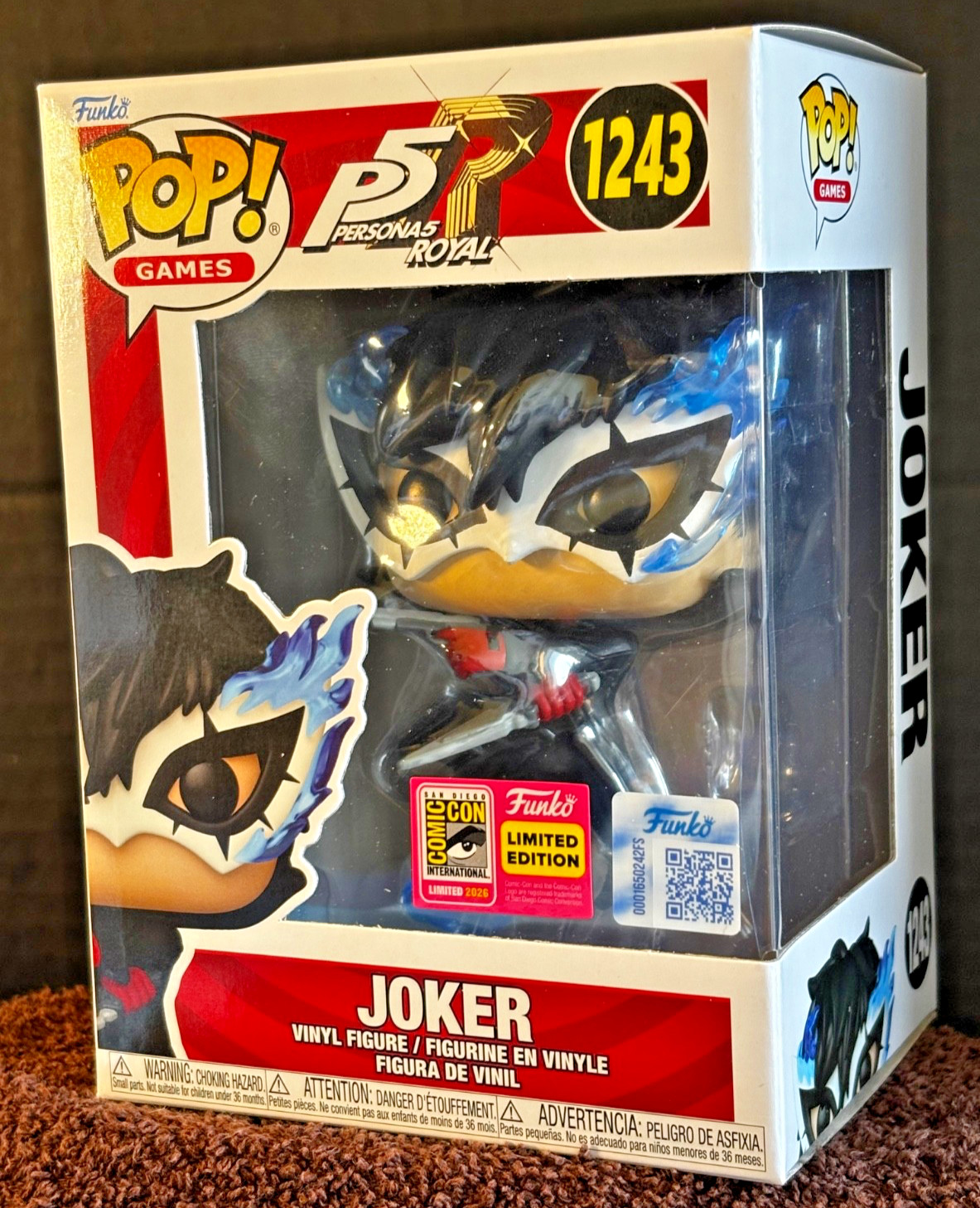 SD COMIC CON 2026 FUNKO PERSONA 5 ROYAL #1243 JOKER LIMITED VINYL FIG. *IN HAND*