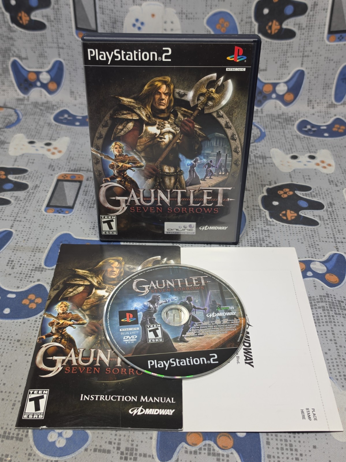 Gauntlet: Seven Sorrows (PlayStation 2, 2005) PS2 CLEANED & TESTED CIB W/REG 