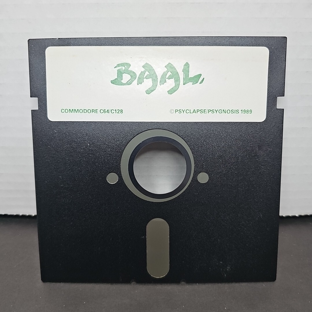 Commodore 64 C128 BAAL 1989 Psyclapse Psygnosis Floppy Disk Game Only