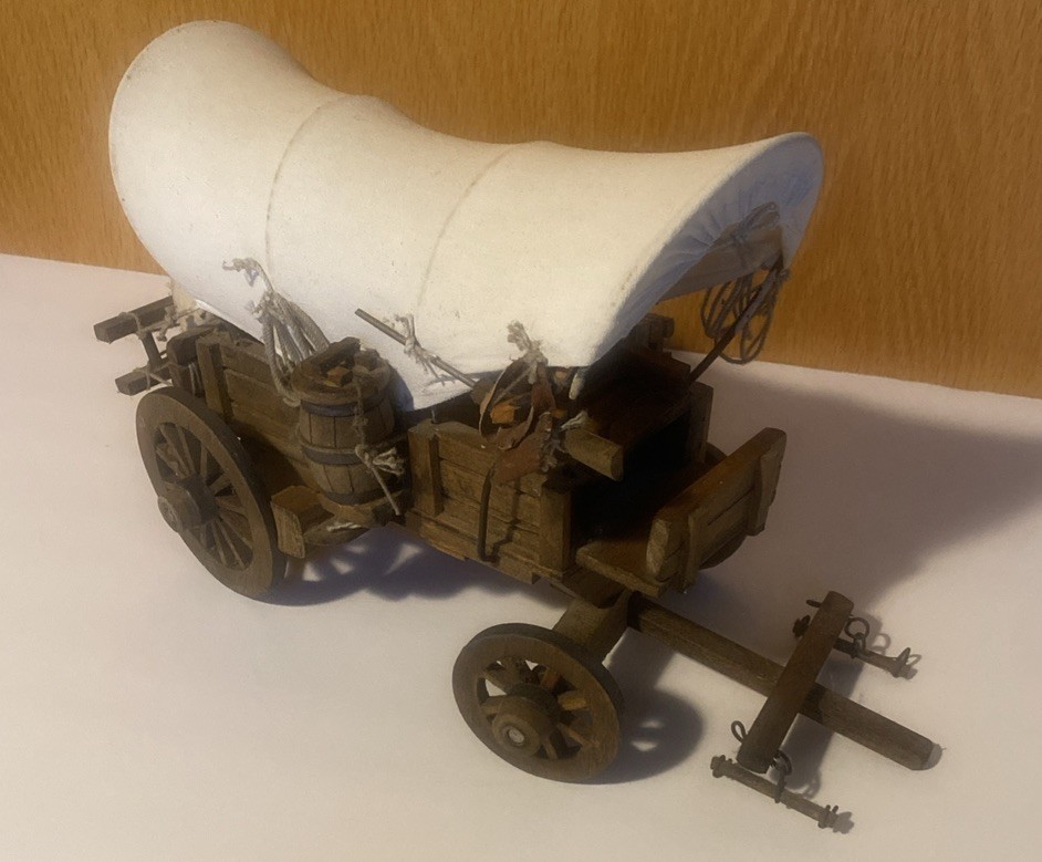 VINTAGE HAND CRAFTED CONESTOGA COVERED WAGON