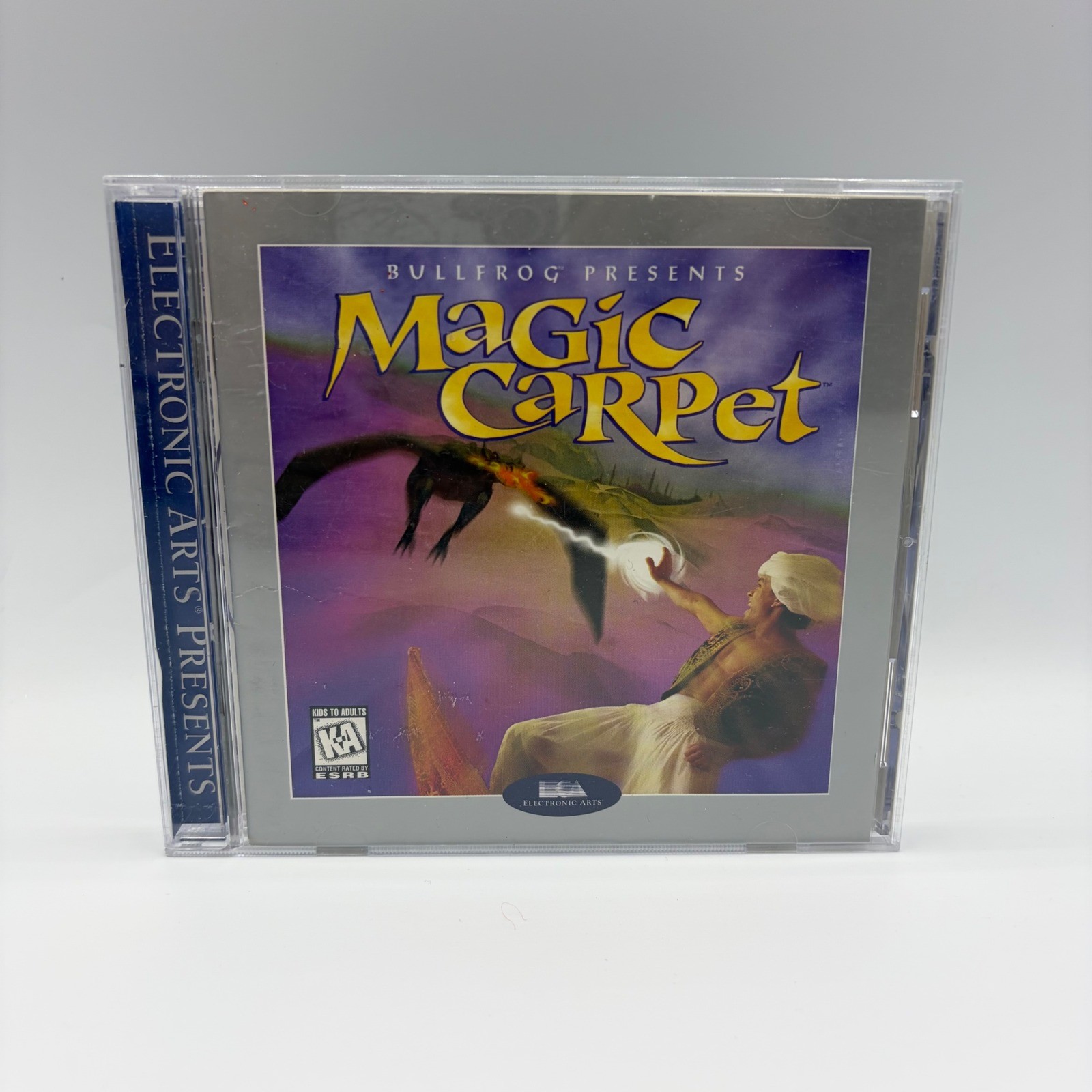 Magic Carpet PC CD-ROM 1995 Bullfrog Electronic Arts Vintage Big Box Rated K-A