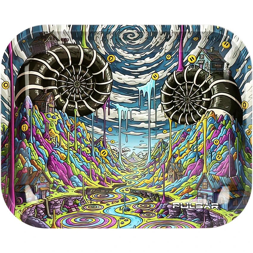 Pulsar Large Metal Rolling Tray | Reverse Gravity Drip | 13\