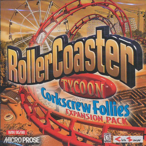 Roller Coaster Tycoon CORKSCREW FOLLIES Vintage RollerCoaster Expansion NEW