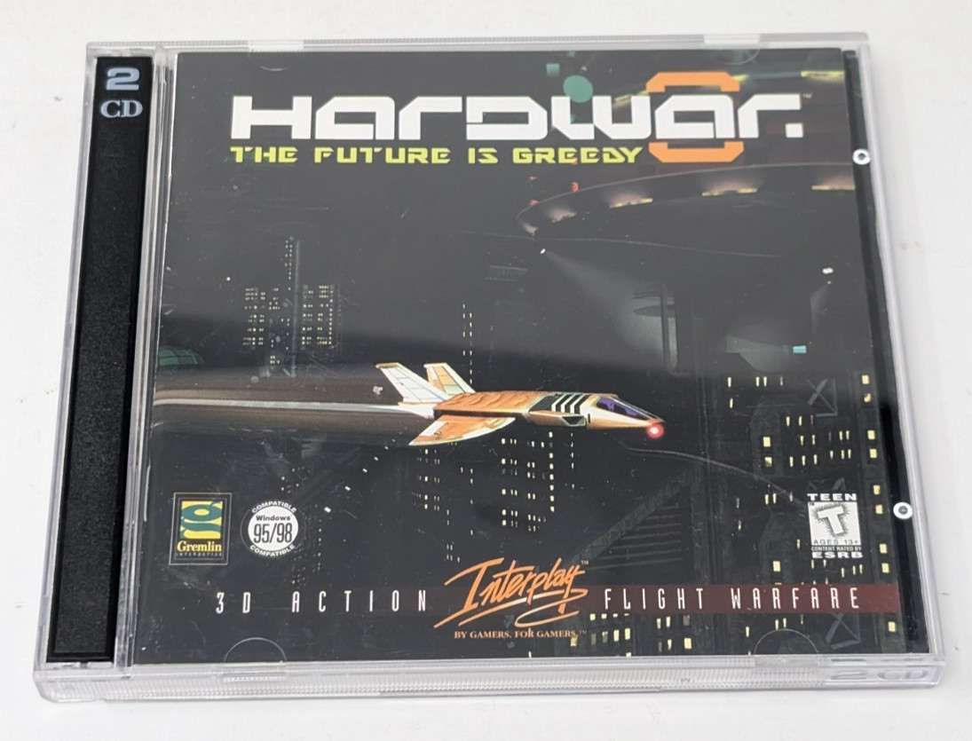 Hardwar The Future is Greedy PC 1998 CD-ROM Windows Video Game Interplay