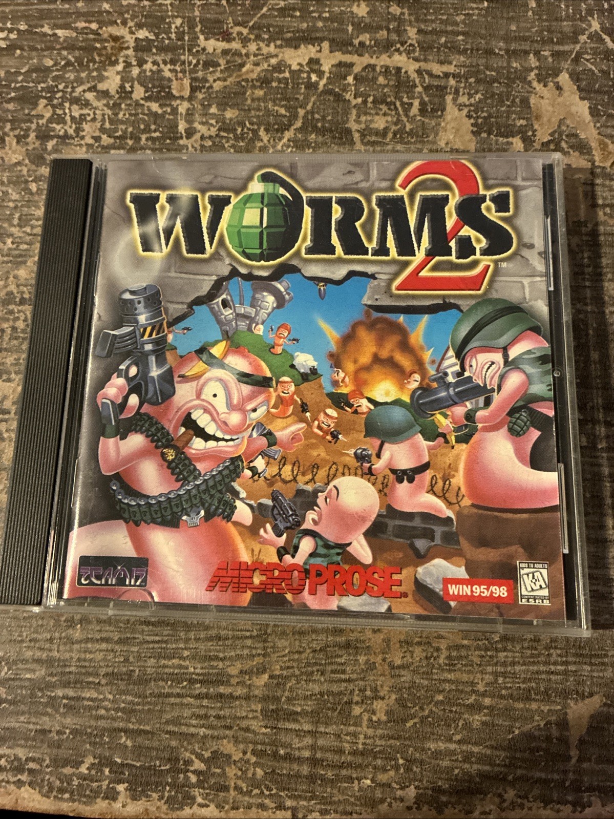 Worms 2 Microprocessor Team 17 CD-ROM for Windows 95/98