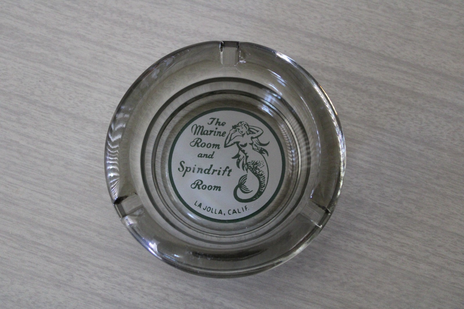 1940-50s Vintage Ashtray The Marine Room And Spindrift Room La Jolla, Calif.