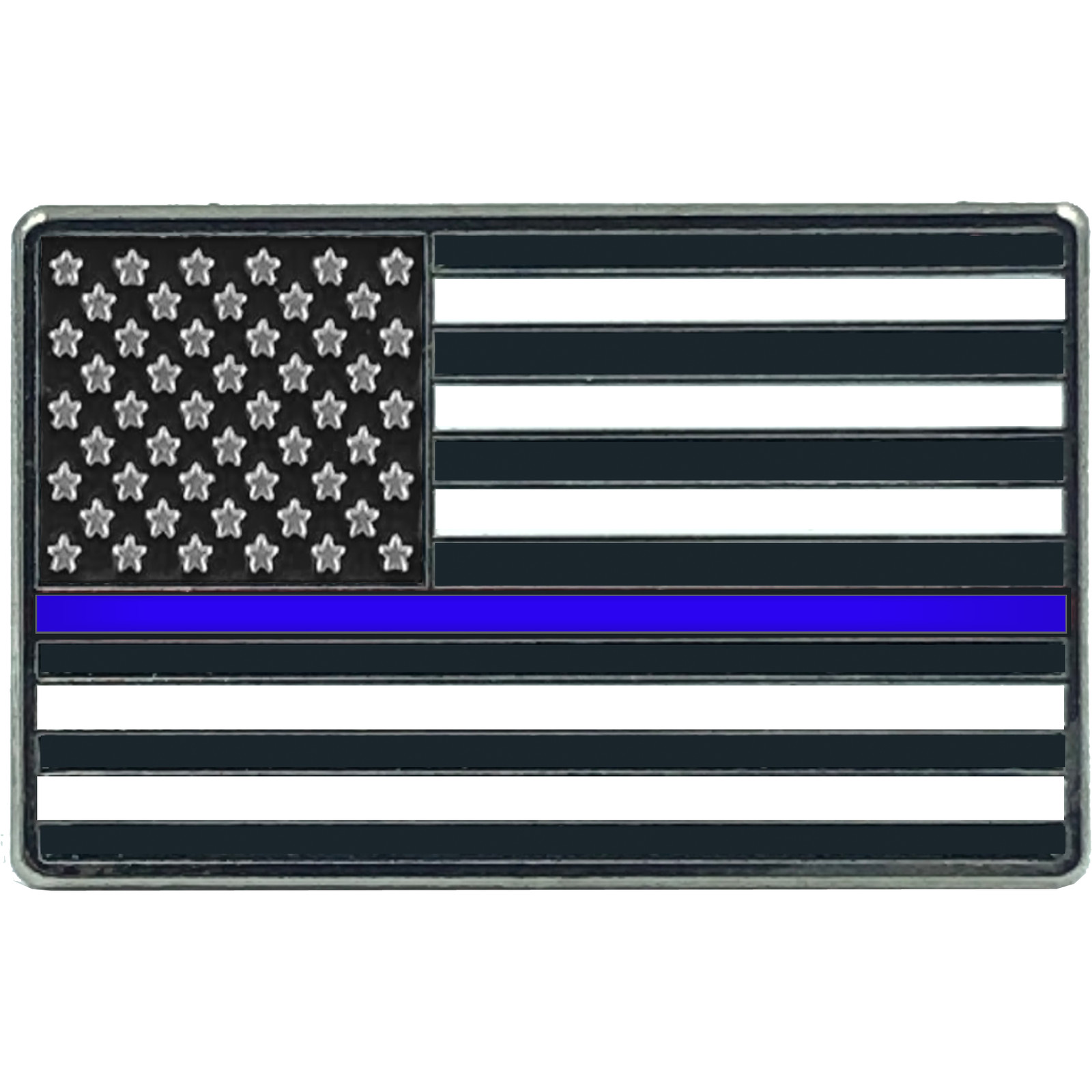 EL8-014 Thin Blue Line Flag Pin uniform Police Officer Police Department Law Enf