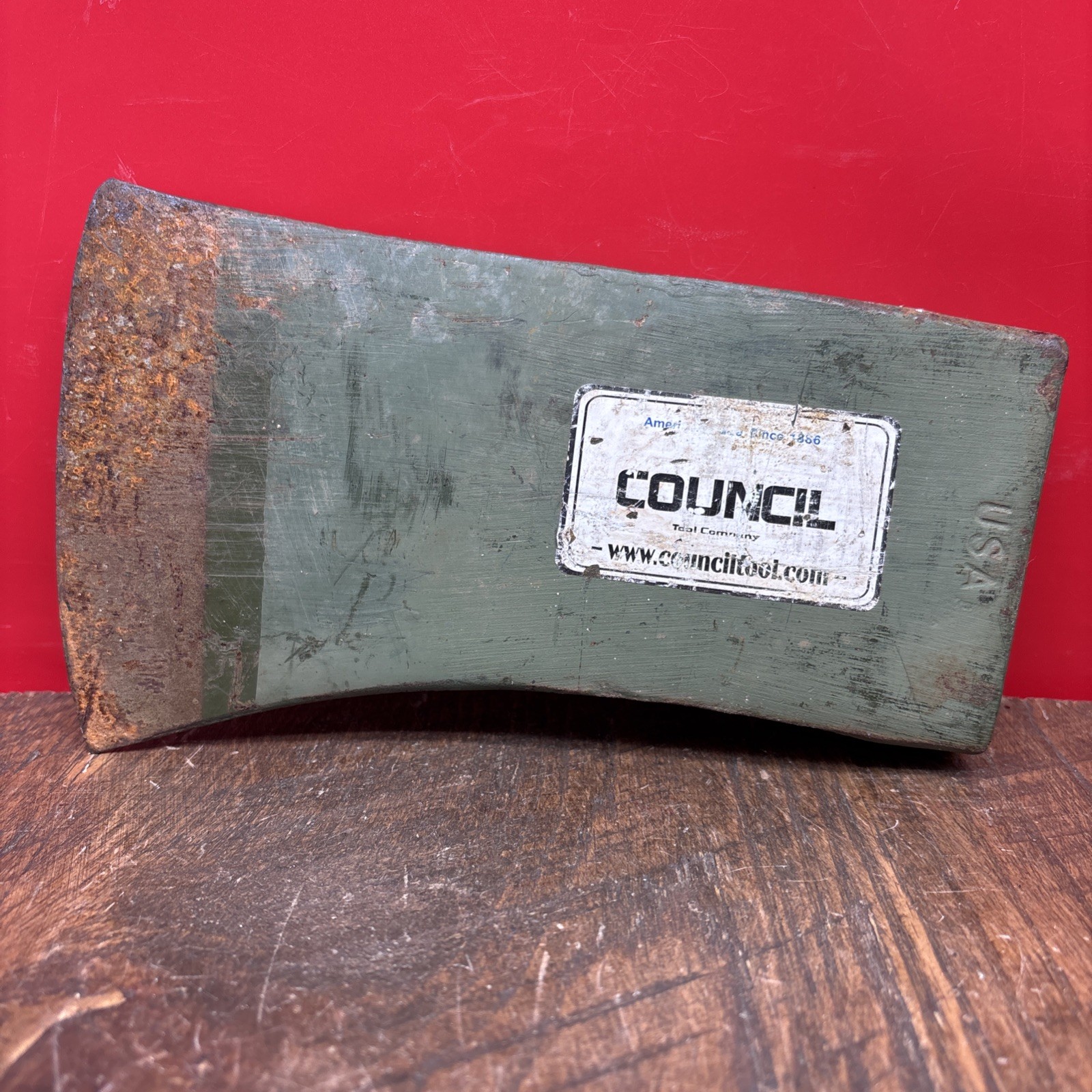 Vintage COUNCIL Single Bit Axe Head 4 Lbs / New M1 Military Issue