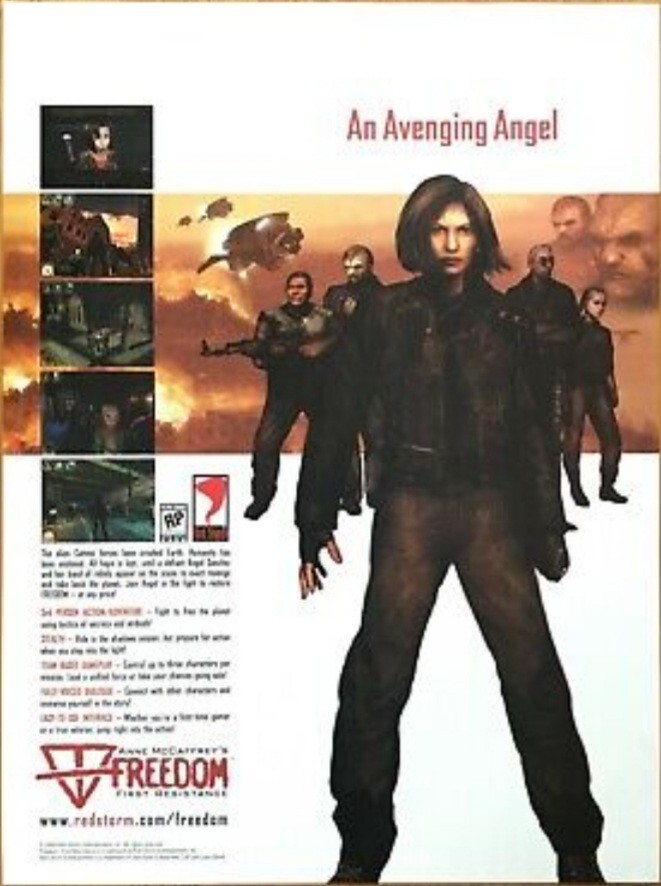 Anne McCaffrey's Freedom: First Resistance PC 2000 Print Ad/Poster Official Art