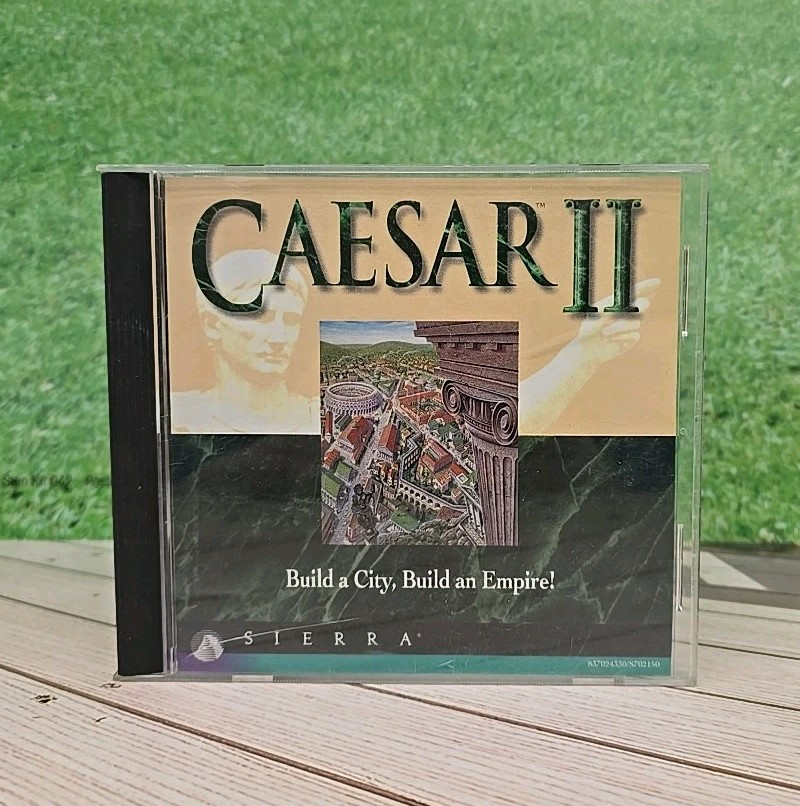 Vintage Ceasar II 2 PC Game 1995 Sierra CD-ROM