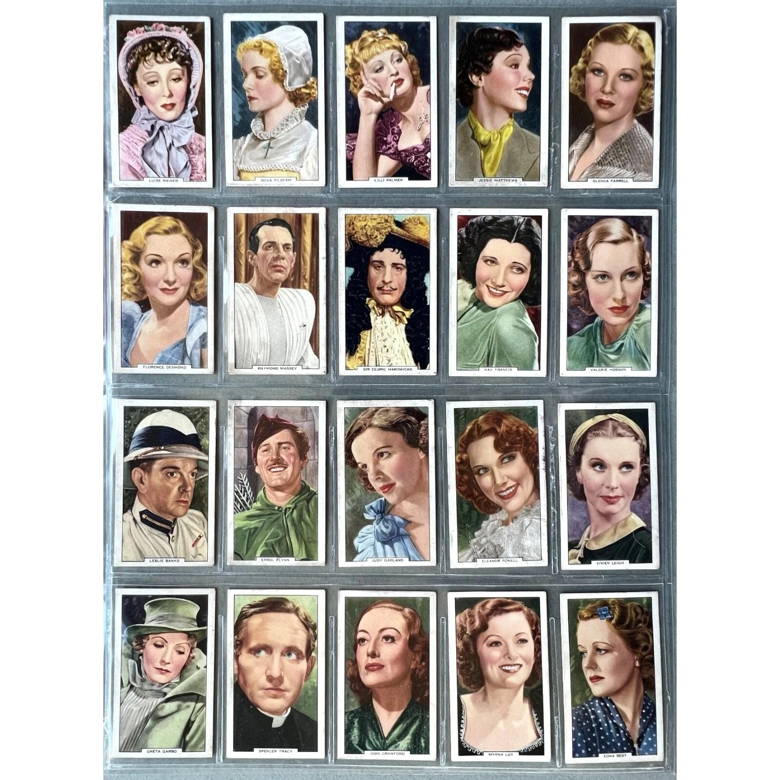 1939 GALLAHER LTD. MY FAVORITE PART 48 DIFFERENT TOBACCO CARD SET