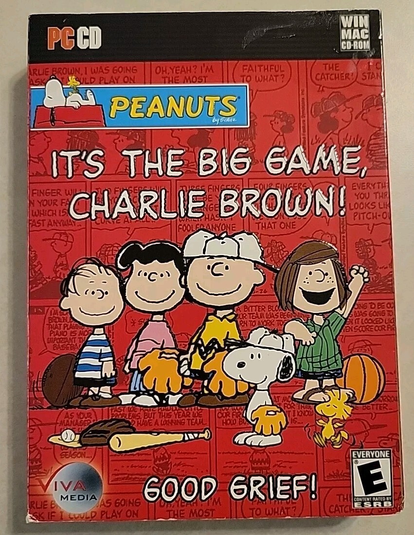 It's the Big Game, Charlie Brown (Windows/Mac, 2007, PC CD) New Factory Sealed