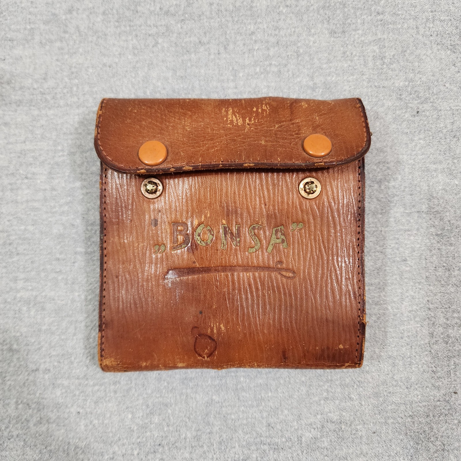 Antique BONSA Multitool Kit Leather Wallet Tools Handle Germany