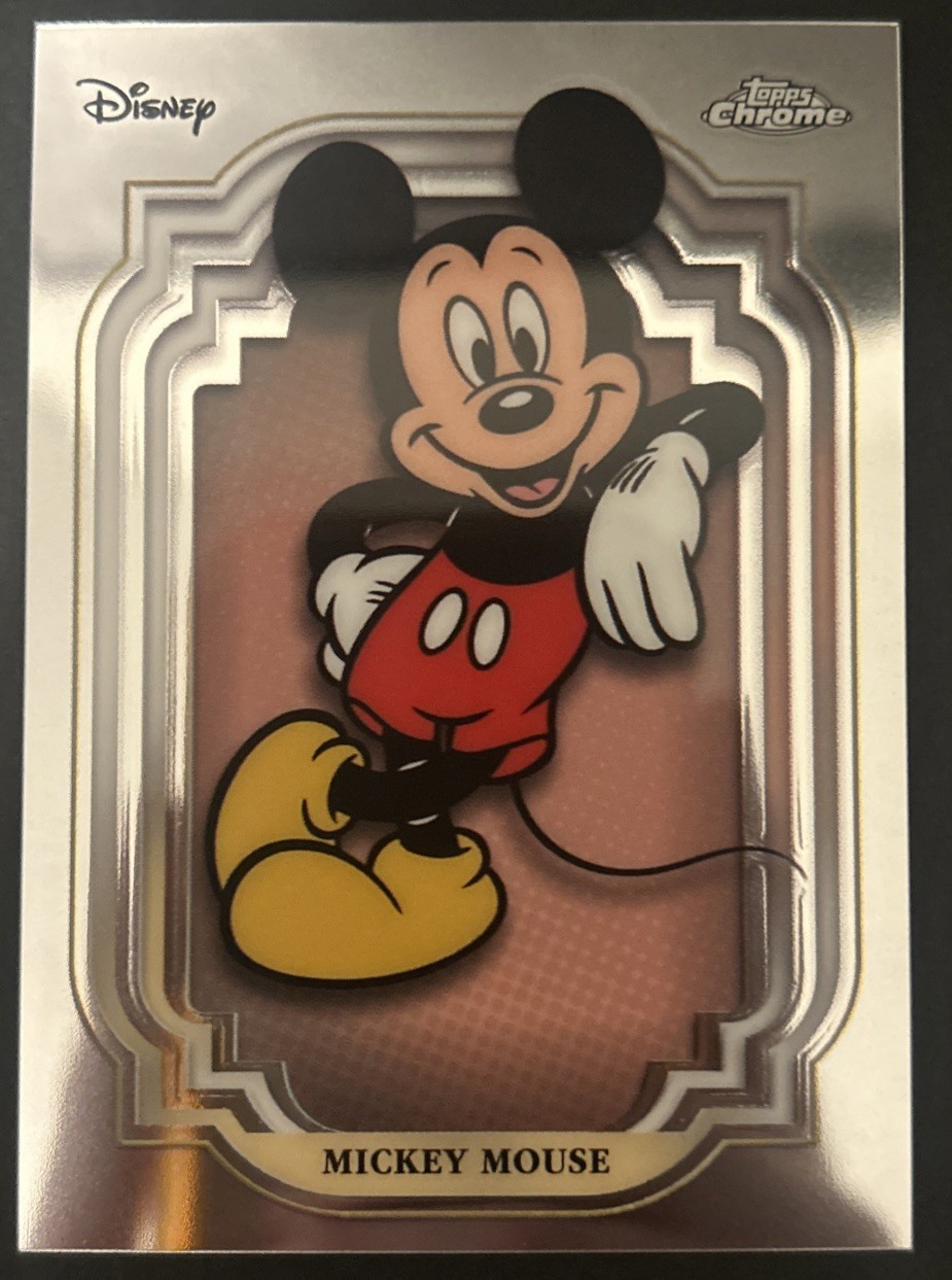 MICKEY MOUSE 2024 TOPPS CHROME DISNEY BASE #1