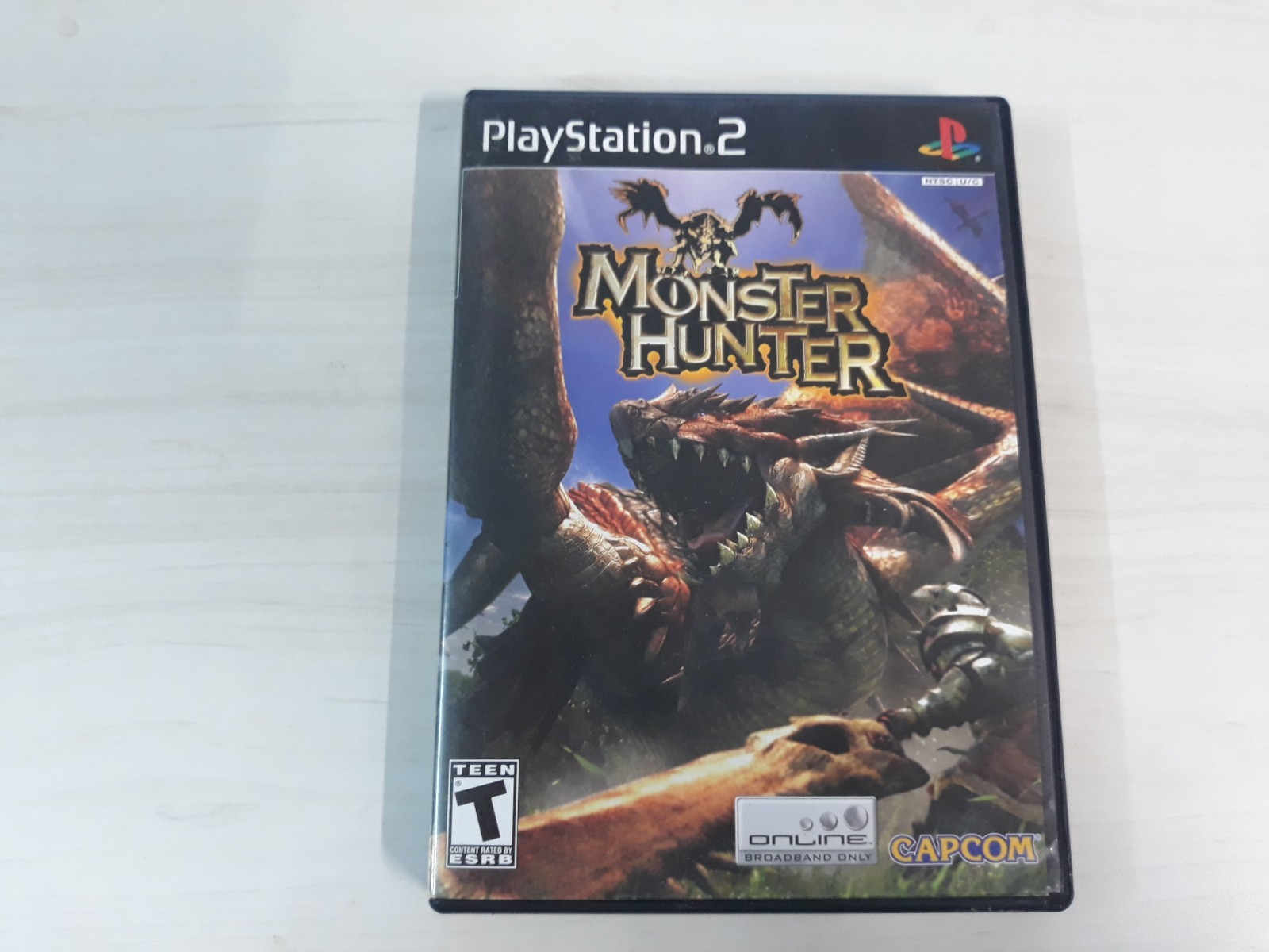 Monster Hunter CIB Complete Sony PlayStation 2 2004 Dragon Manual Case Game
