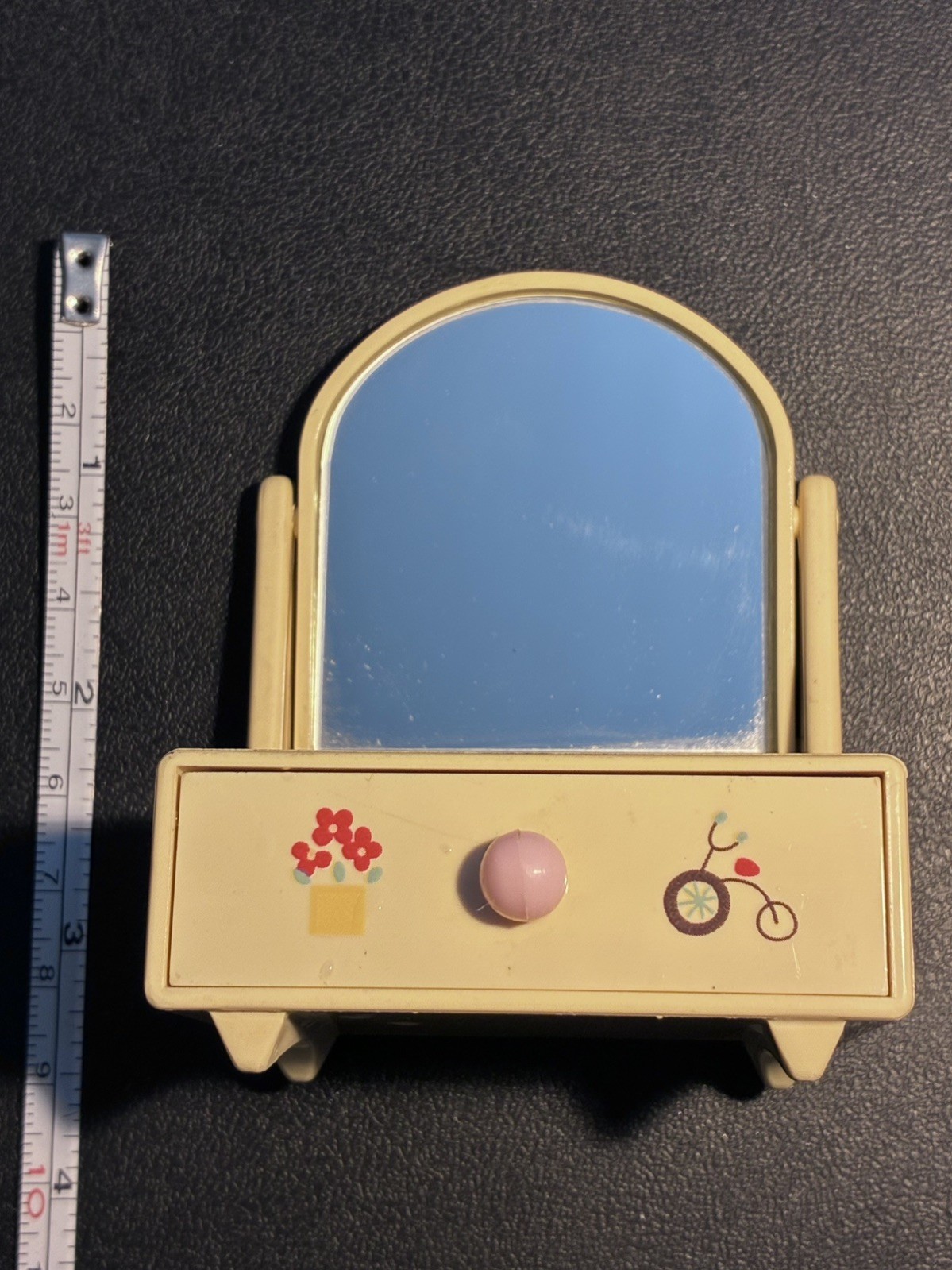 1978 SANRIO Mini Vanity Mirror Trinket Box JAPAN