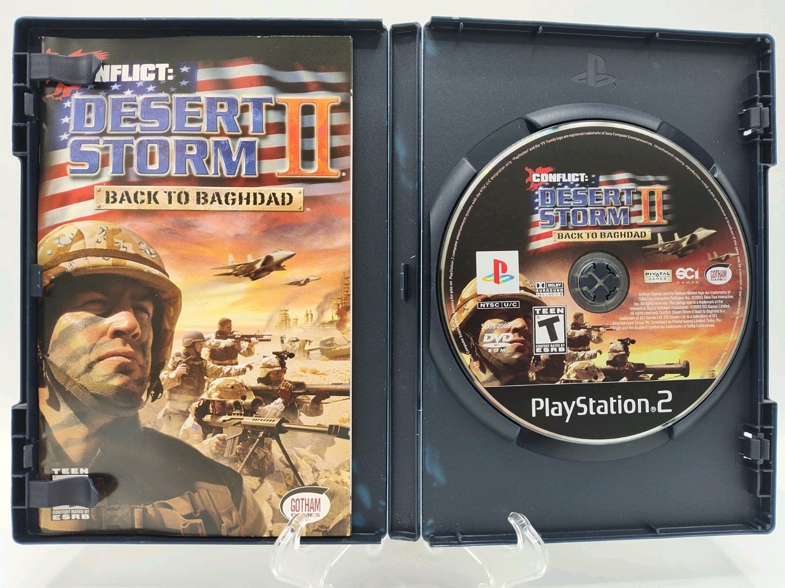 Conflict: Desert Storm II - Back to Baghdad (PlayStation 2 PS2, 2003) CIB Tested