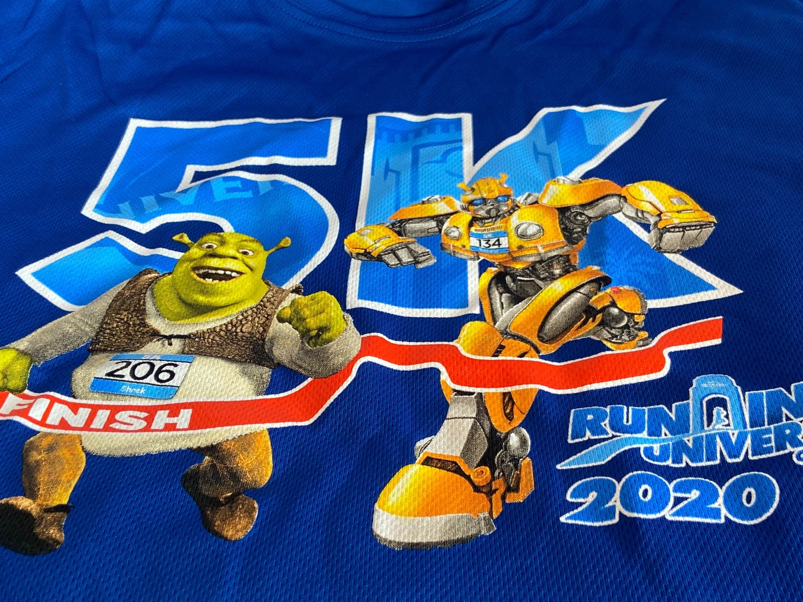 New Universal Studios Orlando Resort 2020 5K Running Race Shrek Transformers Lg