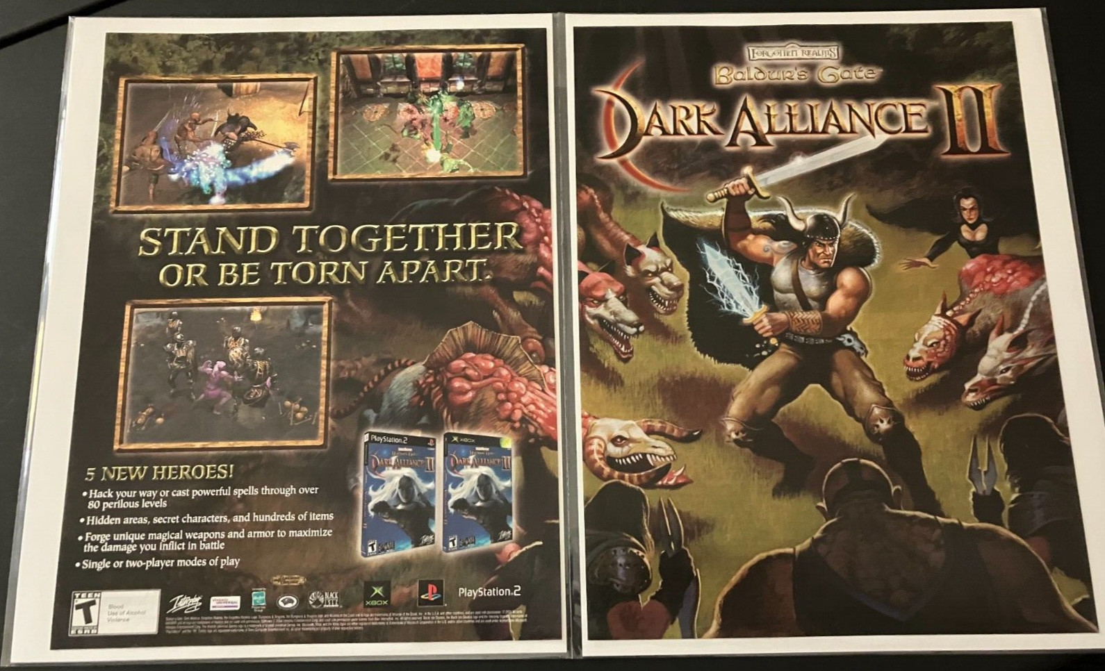 Baldur's Gate: Dark Alliance II  -  Vintage Gaming Print Ad / Poster / Wall Art