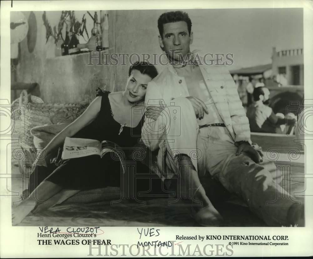 1991 Press Photo Vera Clouzot, Yves Montano in \