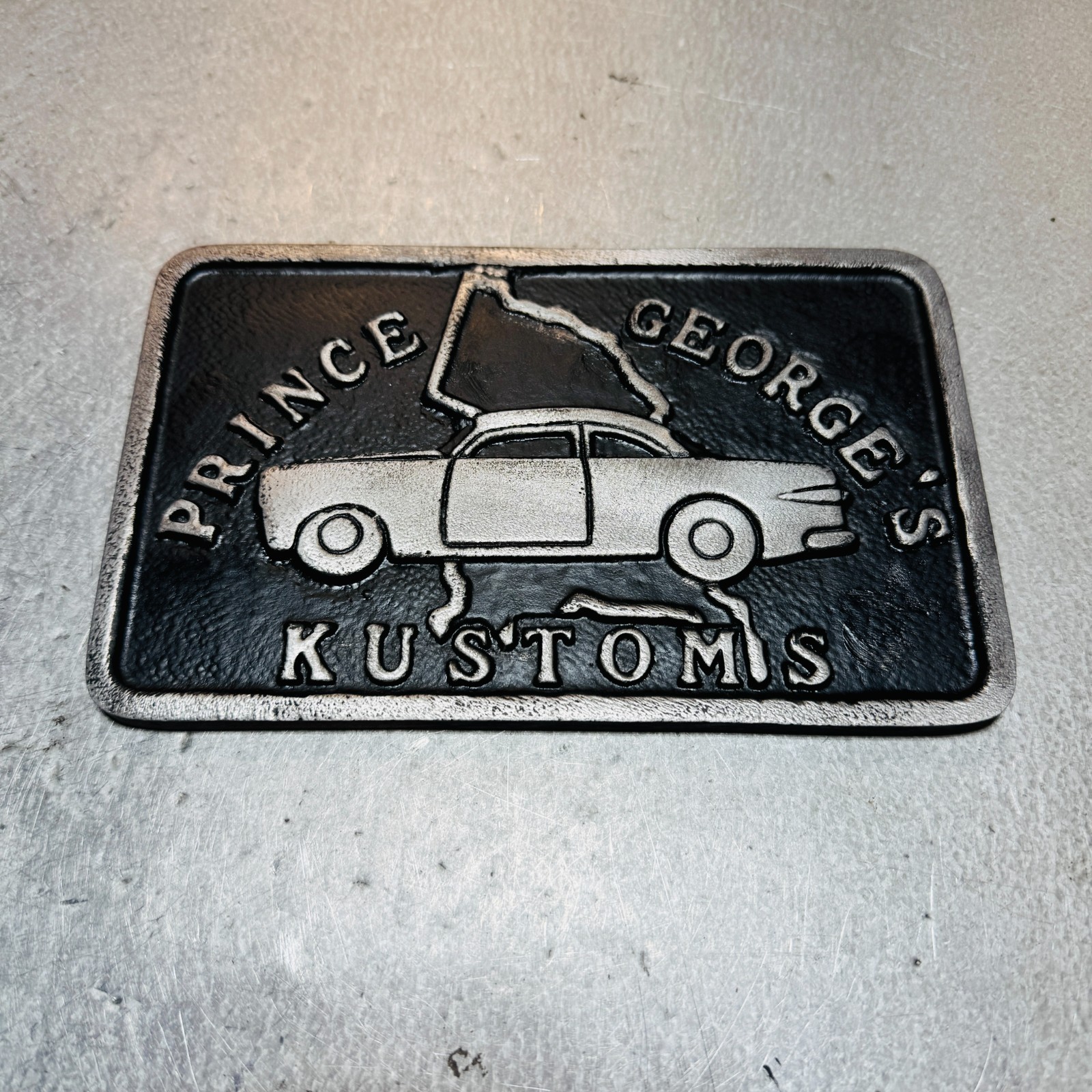 Prince George\'s Kustoms Car Club Plaque