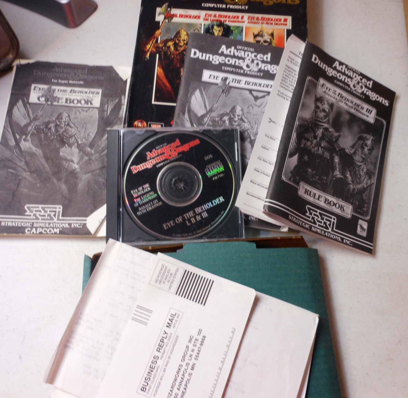 ADVANCED DUNGEONS AND DRAGONS EYE OF THE BEHOLDER 1 2 3 1995 SSI  CD-ROM