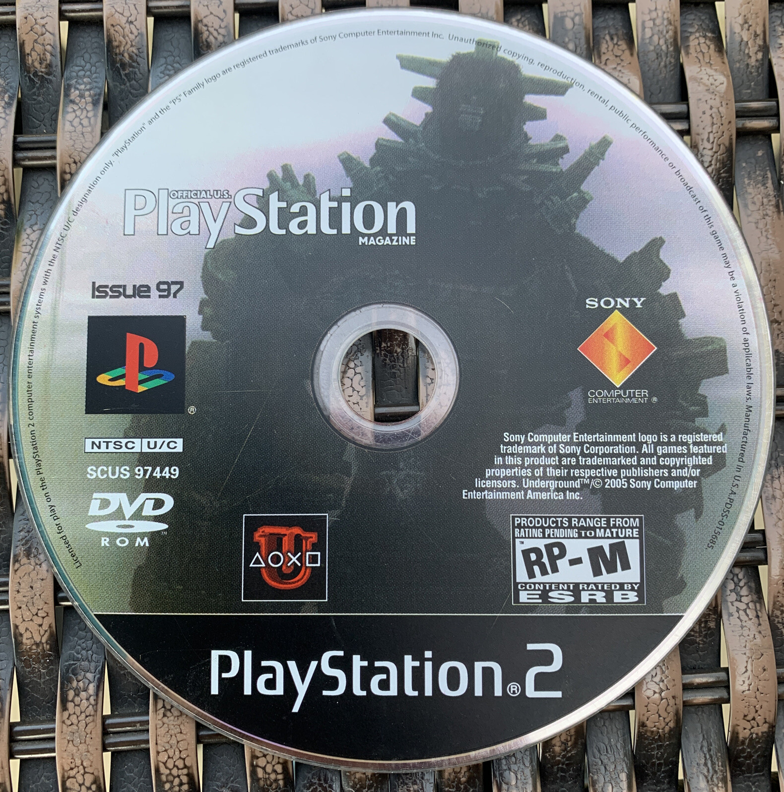 Sony Official U.S. PlayStation Magazine PS2 Demo Disc 97 From 2005 Hard To Find