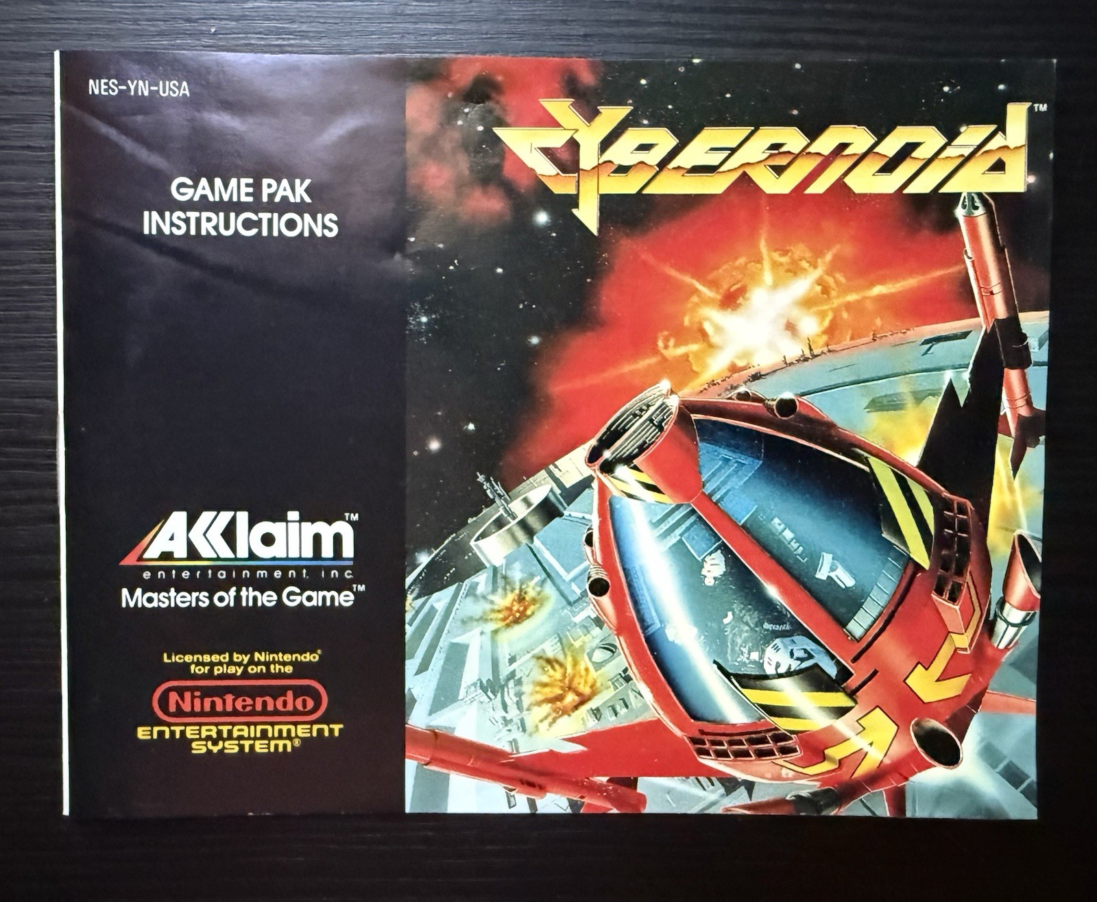 Cybernoid MANUAL ONLY (Nintendo, NES 1989) Combine Shipping on Multiple