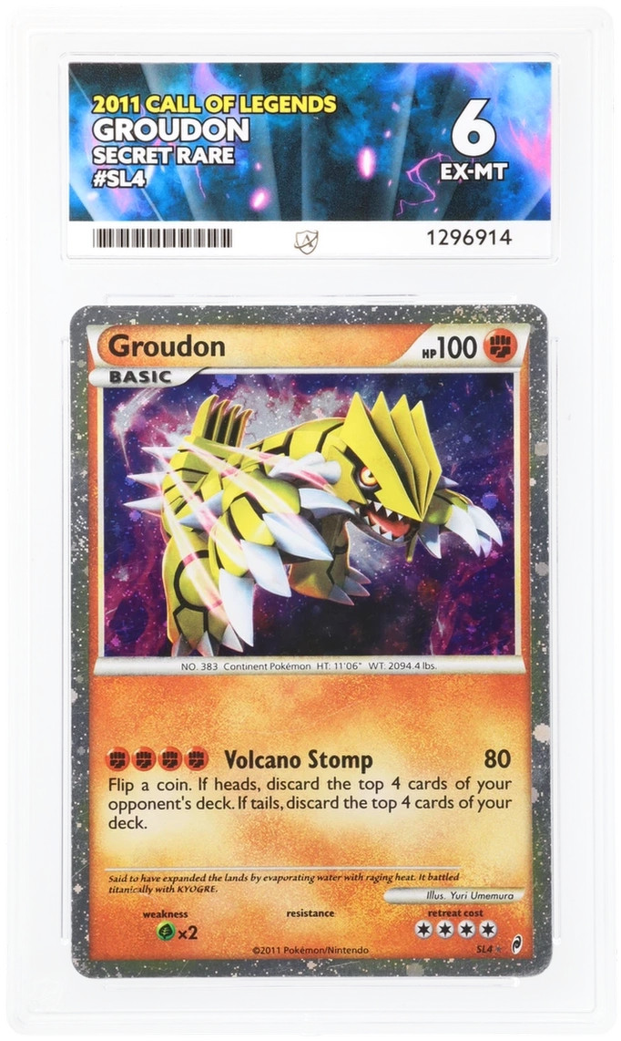 ACE 6   - Groudon - SL4 - Call of Legends - Pokemon