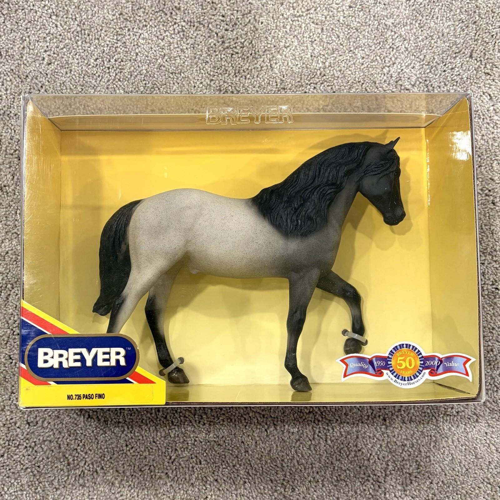 Retired 1998-2000 Breyer Horse Model #735 Blue Roan PASO FINO NIB