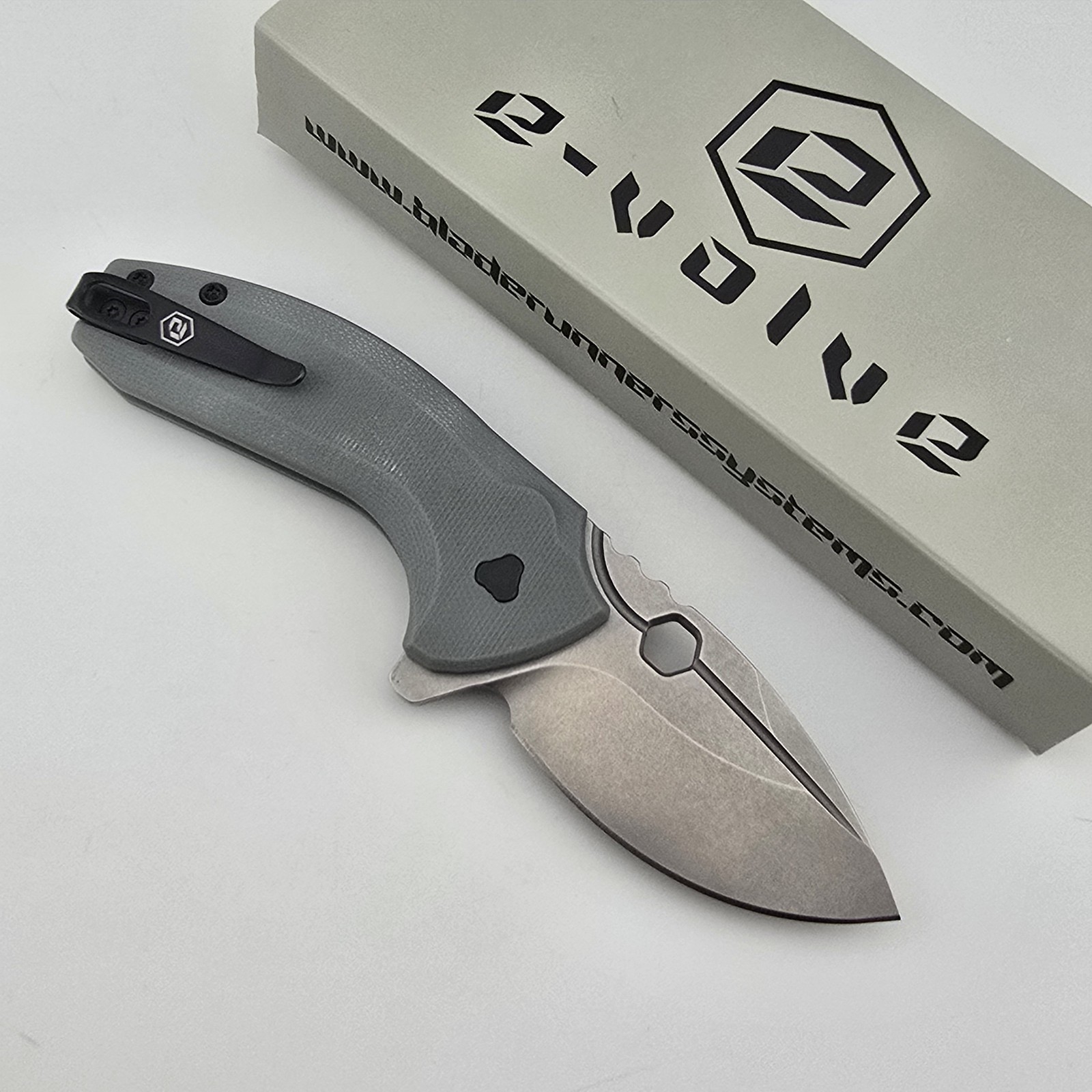 BRS Bladerunners Systems Apache Folding Knife D2 G10 Flipper Button Lock EDC