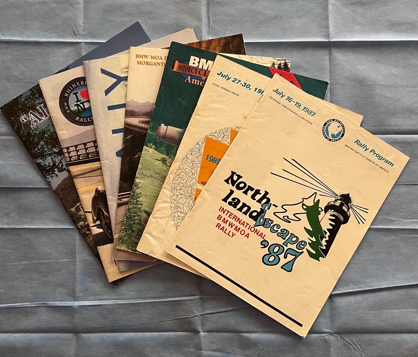 BMW MOA Rally Programs, 1987, 1989, 1994, 1996, 1998, 1999, 2003
