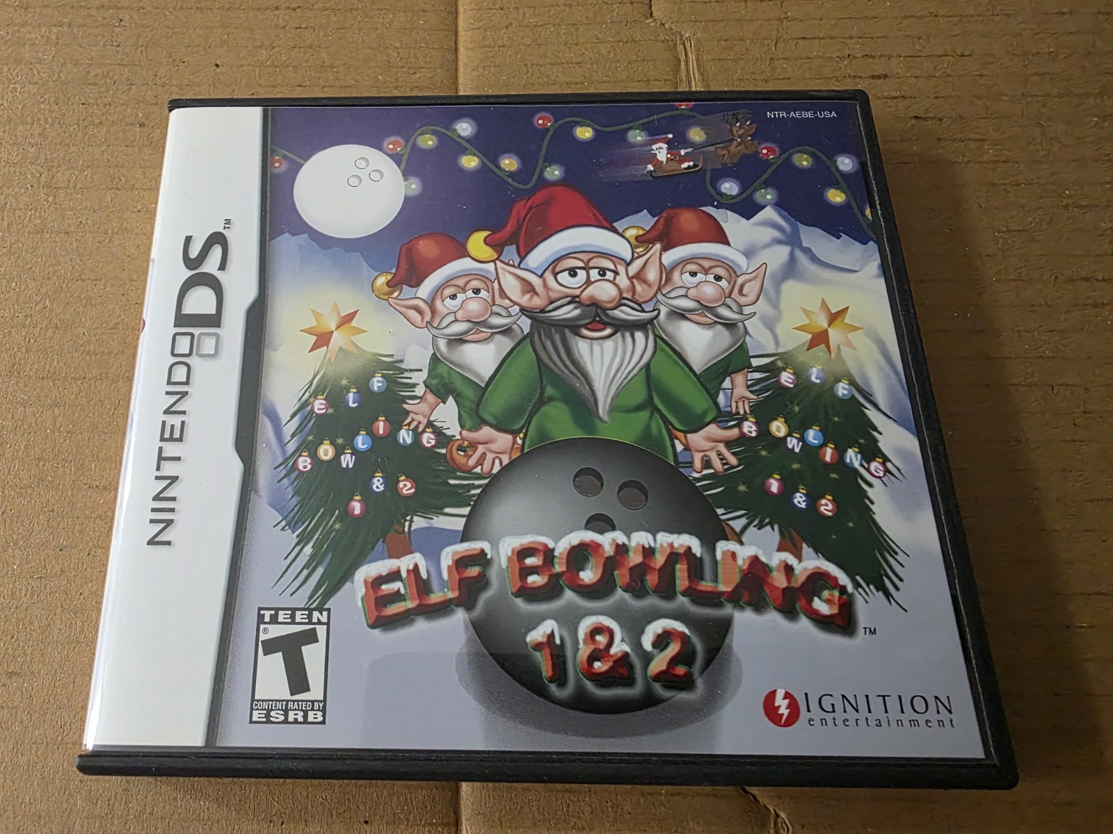 Elf Bowling 1 & 2 Nintendo DS 2005 Complete W/ All Inserts Tested Authentic