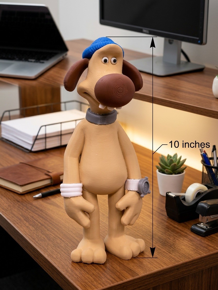 10” Large Bitzer The Dog - Shaun The Sheep figure 