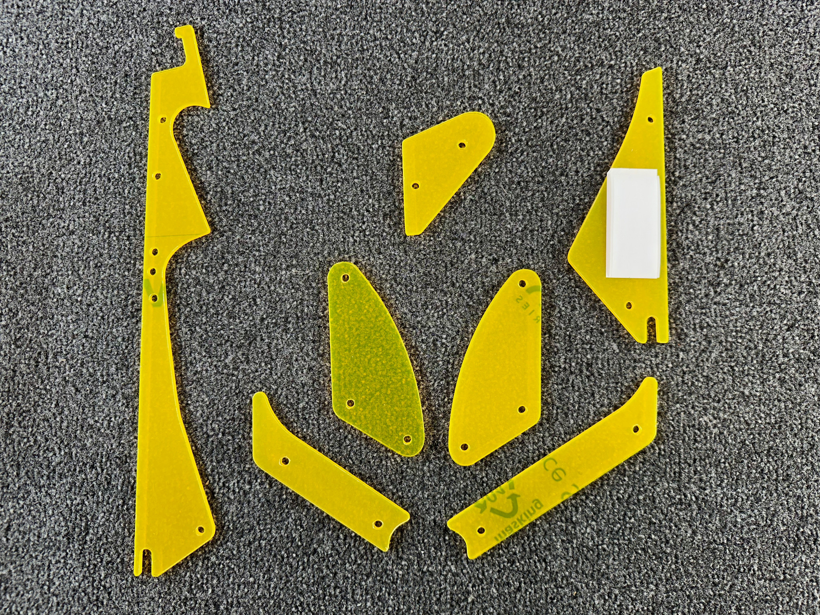 Stern Striker Xtreme Pinball Playfield Plastic Protector Fluorescent Mod Set