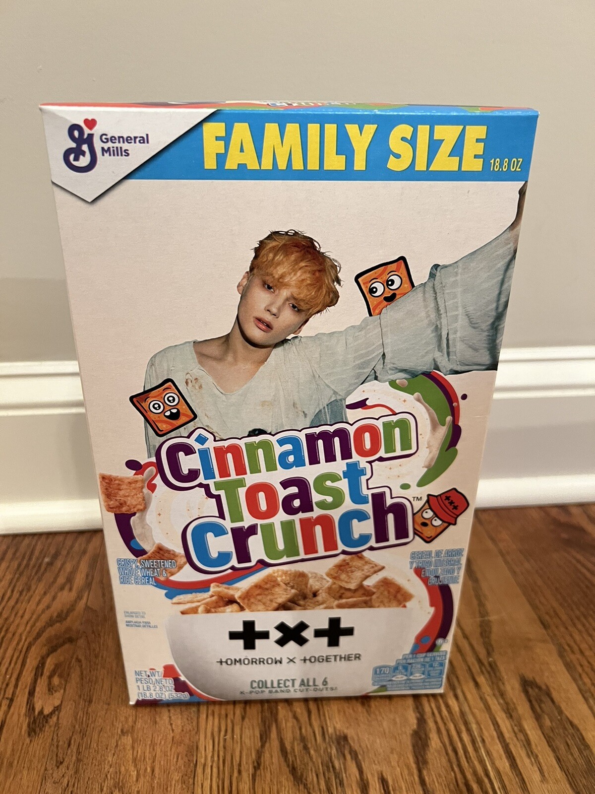 TXT Huening Kai Cinnamon Toast Crunch GM Limited Edition Collectible Cereal NEW